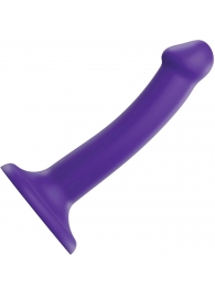 Фиолетовый фаллоимитатор-насадка Strap-On-Me Dildo Dual Density size S - 17 см. - Strap-on-me - купить с доставкой в Невинномысске