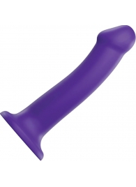 Фиолетовый фаллоимитатор-насадка Strap-On-Me Dildo Dual Density size L - 19 см. - Strap-on-me - купить с доставкой в Невинномысске