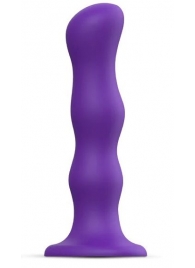 Фиолетовая насадка Strap-On-Me Dildo Geisha Balls size M - Strap-on-me - купить с доставкой в Невинномысске