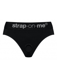 Черные трусики для насадок Heroine Lingerie Harness - size M - Strap-on-me - купить с доставкой в Невинномысске