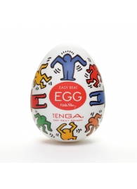 Мастурбатор-яйцо Keith Haring EGG DANCE - Tenga - в Невинномысске купить с доставкой