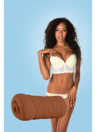 Коричневый мастурбатор-вагина BRIANNA - Dream Toys - в Невинномысске купить с доставкой