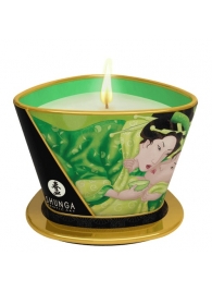 Массажная свеча Exotic Green Tea с ароматом зелёного чая - 170 мл. - Shunga - купить с доставкой в Невинномысске