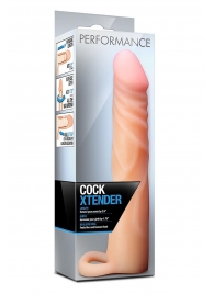 Телесная насадка на пенис Cock Xtender - 17,7 см. - Blush Novelties - в Невинномысске купить с доставкой