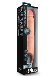 Телесная насадка-удлинитель 11.5 Inch Silicone Cock Sheath Penis Extender - 29,2 см. - Blush Novelties - в Невинномысске купить с доставкой