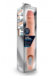 Телесная насадка на пенис 11.5 Inch Cock Sheath Penis Extender - 29,2 см. - Blush Novelties - в Невинномысске купить с доставкой