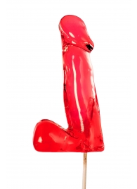 Красный леденец в форме члена со вкусом виски - 173 гр. - Sosuчki - купить с доставкой в Невинномысске