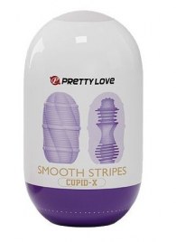 Сиреневый мастурбатор-яйцо Smooth Stripes - Baile - в Невинномысске купить с доставкой