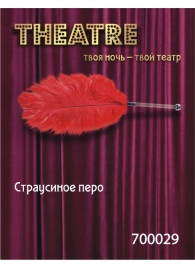 Красное страусовое пёрышко - ToyFa - купить с доставкой в Невинномысске