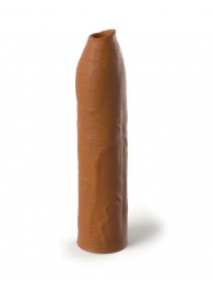 Кофейная насадка-удлинитель Uncut Silicone Penis Enhancer - 17,8 см. - Pipedream - в Невинномысске купить с доставкой