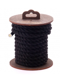 Черная хлопковая веревка для бондажа на катушке - 5 м. - Crazy Handmade - купить с доставкой в Невинномысске