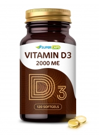 Пищевая добавка SuperCaps VITAMIN D3 2000 ME - 120 капсул - SuperCaps - купить с доставкой в Невинномысске