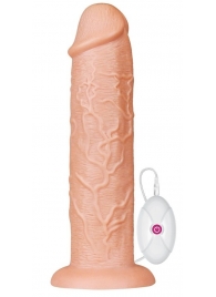 Телесный вибратор-гигант 11 Inch Realistic Long Vibrating Dildo - 28 см. - Lovetoy