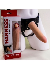 Страпон Харнесс из трусиков и насадки-фаллоса - 17,5 см. - LOVETOY (А-Полимер) - купить с доставкой в Невинномысске