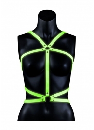 Портупея Body Harness с неоновым эффектом - размер L-XL - Shots Media BV - купить с доставкой в Невинномысске