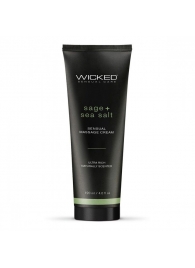 Массажный легкий крем WICKED Sage plus Sea Salt - 120 мл. - Wicked - купить с доставкой в Невинномысске