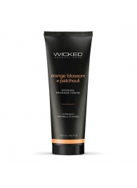 Массажный легкий крем WICKED Orange Blossom plus Patchouli - 120 мл. - Wicked - купить с доставкой в Невинномысске