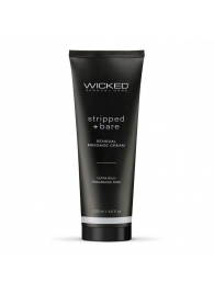 Массажный легкий крем WICKED Stripped plus Bare - 120 мл. - Wicked - купить с доставкой в Невинномысске