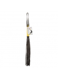 Черная плеть с желтой рукоятью Boundless Flogger - 69,25 см. - California Exotic Novelties - купить с доставкой в Невинномысске