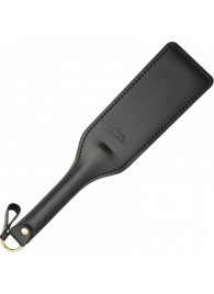 Черная кожаная шлепалка SitaBlack - 30 см. - Sitabella - купить с доставкой в Невинномысске