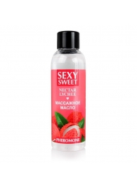 Массажное масло Sexy Sweet Nectar Lychee с феромонами и ароматом личи - 75 мл. - Биоритм - купить с доставкой в Невинномысске