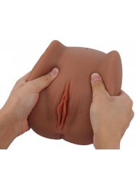 Мастурбатор Black Beauty - вагина и анус - S-HANDE - в Невинномысске купить с доставкой