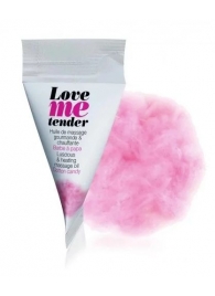 Съедобное согревающее массажное масло Love Me Tender Cotton Candy с ароматом сладкой ваты - 10 мл. - Love to Love - купить с доставкой в Невинномысске