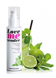 Съедобное согревающее массажное масло Love Me Tender Mojito с ароматом мохито - 100 мл. - Love to Love - купить с доставкой в Невинномысске