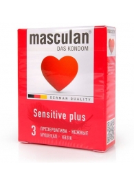 Презервативы Masculan Sensitive plus - 3 шт. - Masculan - купить с доставкой в Невинномысске