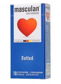 Презервативы с пупырышками Masculan Dotted - 10 шт. - Masculan - купить с доставкой в Невинномысске