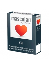 Презервативы увеличенного размера Masculan XXL - 3 шт. - Masculan - купить с доставкой в Невинномысске