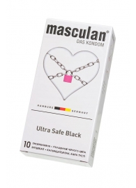 Ультрапрочные презервативы Masculan Ultra Safe Black - 10 шт. - Masculan - купить с доставкой в Невинномысске