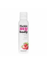 Массажная хрустящая пенка Tickle My Body Strawberry с ароматом клубники - 150 мл. - Love to Love - купить с доставкой в Невинномысске