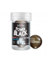 Интимный гель Power Black Hot Ball с охлаждающе-разогревающим эффектом (2 шарика по 3 гр.) - HotFlowers - купить с доставкой в Невинномысске