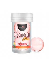 Лубрикант на масляной основе Hot Ball Plus с разогревающим эффектом (2 шарика по 3 гр.) - HotFlowers - купить с доставкой в Невинномысске