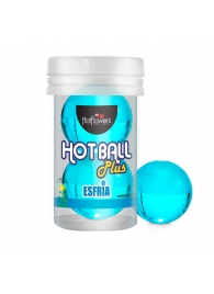 Лубрикант на масляной основе Hot Ball Plus с охлаждающим эффектом (2 шарика по 3 гр.) - HotFlowers - купить с доставкой в Невинномысске