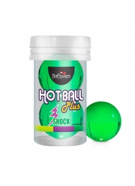 Лубрикант на силиконовой основе Hot Ball Plus с покалывающим эффектом (2 шарика по 3 гр.) - HotFlowers - купить с доставкой в Невинномысске