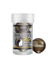 Анальный лубрикант на масляной основе Hot Ball Plus Conforto (2 шарика по 3 гр.) - HotFlowers - купить с доставкой в Невинномысске