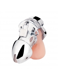 Клетка на пенис из металла Obedience Cock Cage - BlueLine - купить с доставкой в Невинномысске