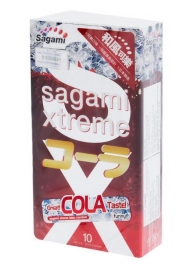 Ароматизированные презервативы Sagami Xtreme COLA - 10 шт. - Sagami - купить с доставкой в Невинномысске