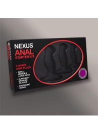 Набор из 3 массажеров простаты чёрного цвета NEXUS ANAL STARTER KIT - Nexus Range - в Невинномысске купить с доставкой