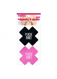 Набор из 2 пар пэстисов Cross Pattern Nipple Pasties - Lovetoy - купить с доставкой в Невинномысске