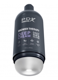 Мастурбатор в бутылке Shower Therapy Deep Cream - Pipedream - в Невинномысске купить с доставкой