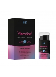 Жидкий вибратор Vibration Cotton Candy с ароматом сахарной ваты - 15 мл. - INTT - купить с доставкой в Невинномысске