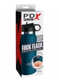 Мастурбатор-вагина в синей колбе F*ck Flask - Pipedream - в Невинномысске купить с доставкой