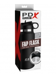 Черный мастурбатор в виде бутылки Fap Flask - Pipedream - в Невинномысске купить с доставкой