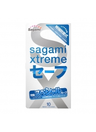 Презервативы Sagami Xtreme Ultrasafe с двойным количеством смазки - 10 шт. - Sagami - купить с доставкой в Невинномысске