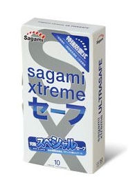 Презервативы Sagami Xtreme Ultrasafe с двойным количеством смазки - 10 шт. - Sagami - купить с доставкой в Невинномысске