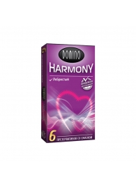 Презервативы с рёбрышками Domino Harmony - 6 шт. - Domino - купить с доставкой в Невинномысске