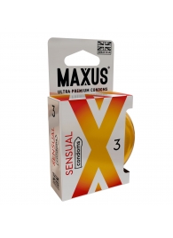 Презервативы анатомической формы Maxus Sensual - 3 шт. - Maxus - купить с доставкой в Невинномысске